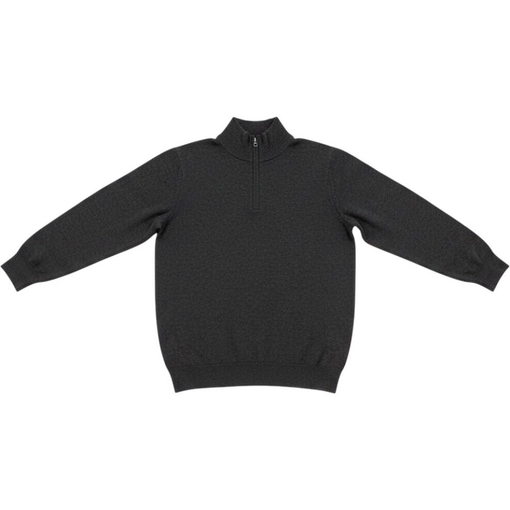 Daniel Hechter Men S 100% Cashmere Quarter Zip Sweater Black Quiet Luxury Preppy
